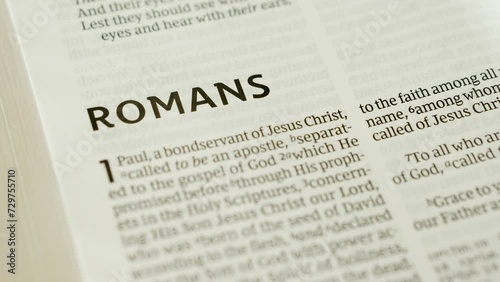 Bible - Romans - Slide Right to Level photo