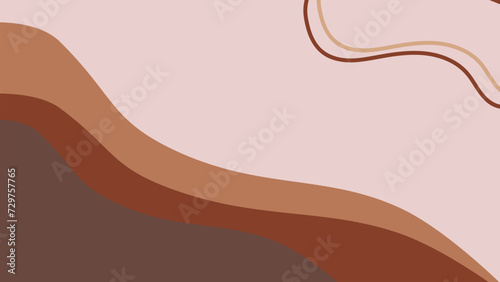 Abstract creative background in minimal trendy style with earth colors copy space for text. Earth tone