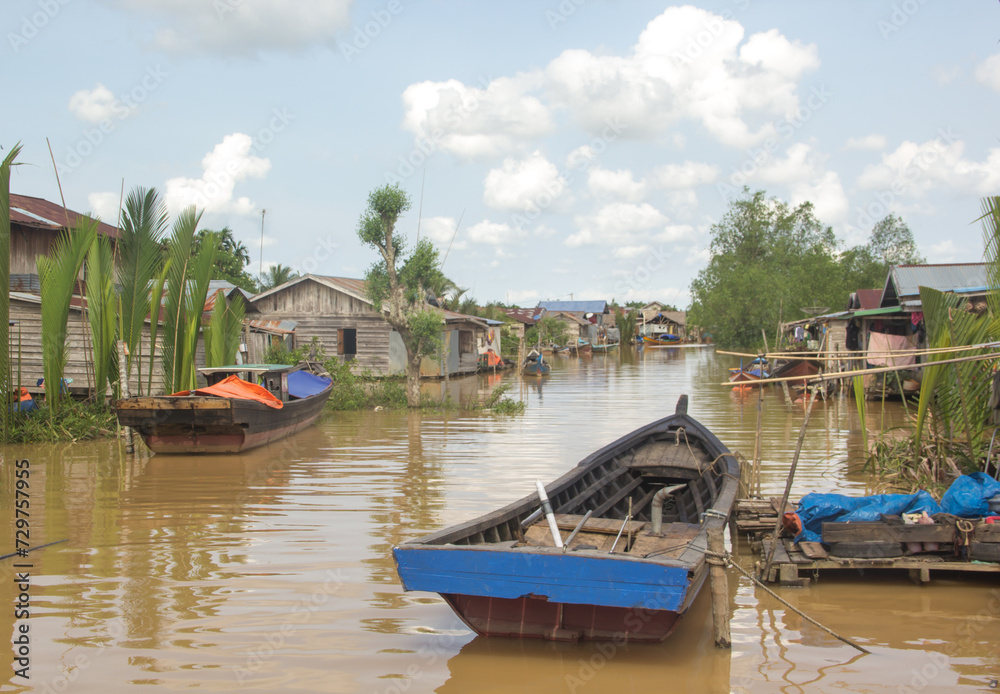Obraz premium boats on the river