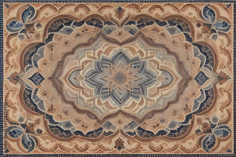 Fototapeta premium A mosaic of intricate patterns and textures