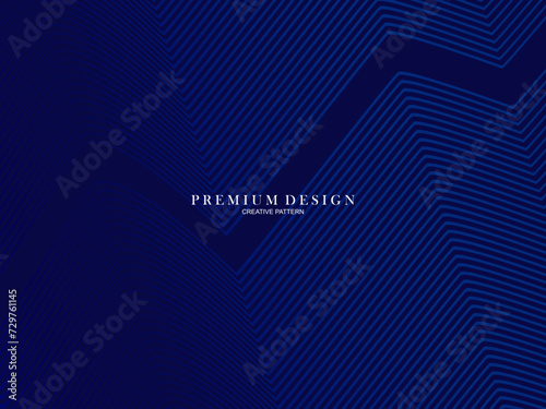 3D modern wave curve abstract presentation background. Luxury line pattern background. Abstract decoration, halftone gradient, 3d Vector illustration. Blue background.