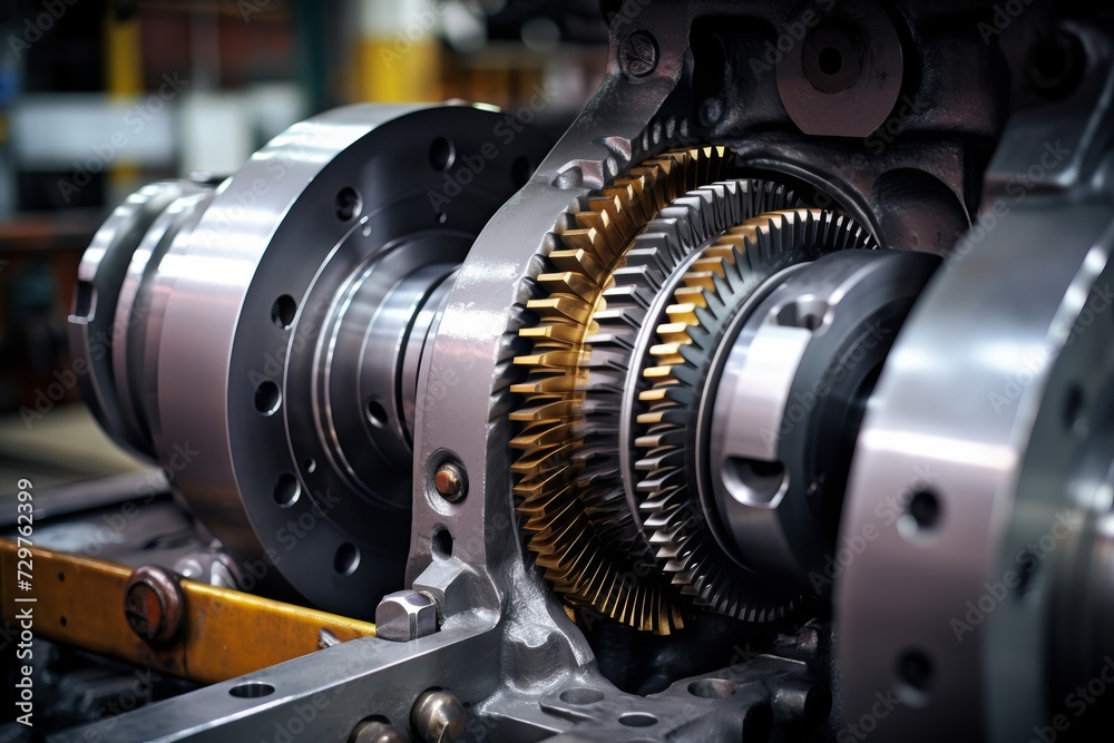 Close-up of a Pinch Roll in an Industrial Setting, Highlighting the Intricate Machinery and the Complex Background of Pipes and Gears Close-up of a Pinch Roll in an Industrial Setting, Highlighting the Intricate Machinery and the Complex Background of Pipes and Gears