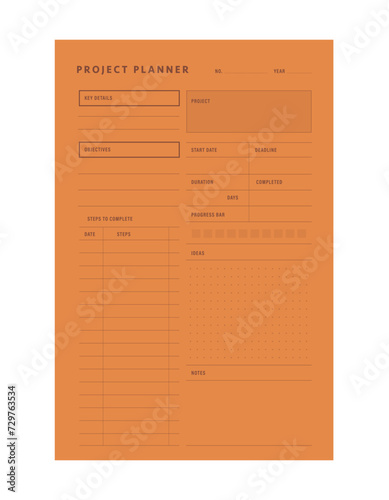 Project and study Planner. (happiness)