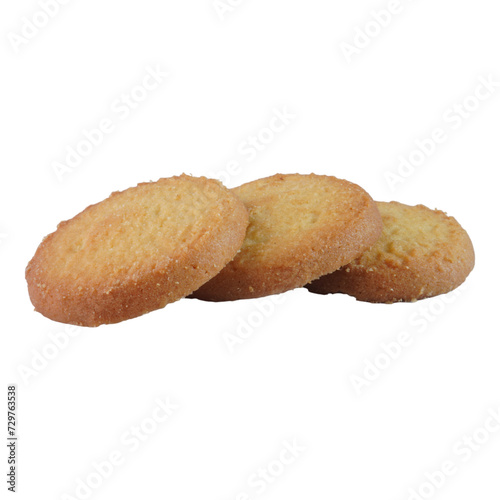 Butter cookies isolated transparent