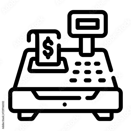 cashbox Line Icon