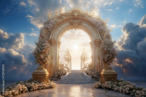 Art Represntation of a Glorious Entrance to Heaven
