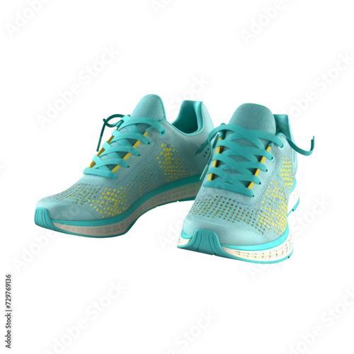 Running shoes PNG Cutout, Generative AI