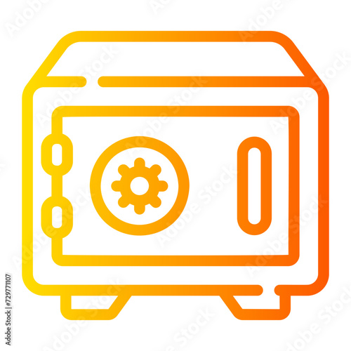 safebox Line Gradient Icon