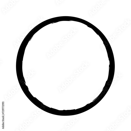 Circle Element Logo Monochrome Design Style