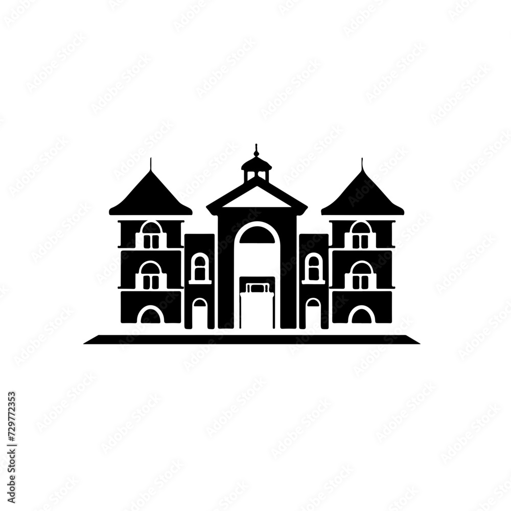 Classic Architecture Logo Monochrome Design Style