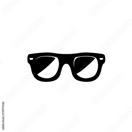 Cool Glasses Logo Monochrome Design Style
