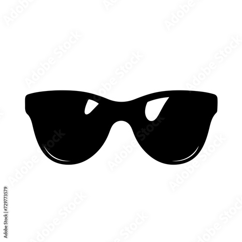 Cool Sunglasses Logo Monochrome Design Style