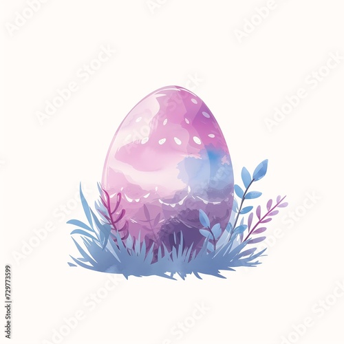 pink purple egg leaves illustration sticker vibes maker cold color temperature new song overgrowth guardian project spring © Cary