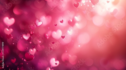 hearts flying air pink background header rounded shapes sparse floating particles ratio young loving eyes spangle beams centered