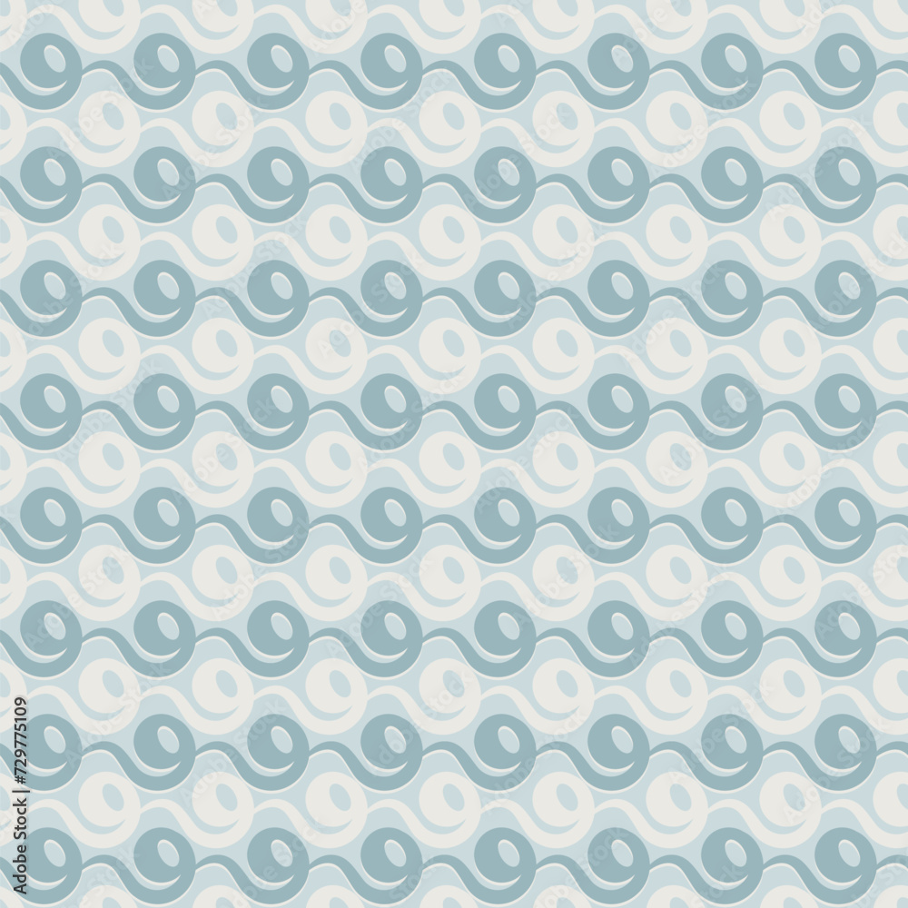 abstract japanese wave seamless pattern