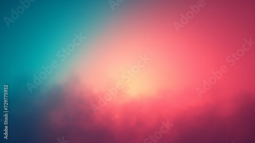 Gradient background from bright turquoise to wine red