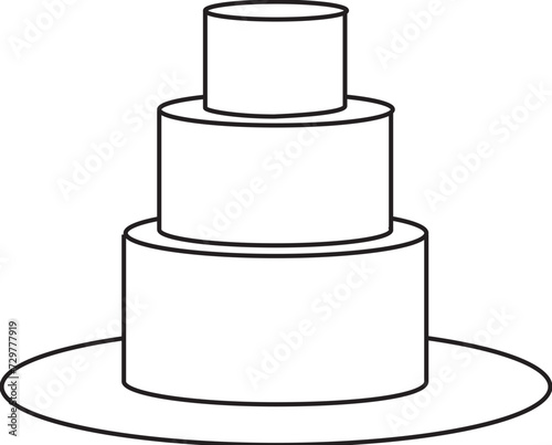 Three Tier Cake for Celebrations