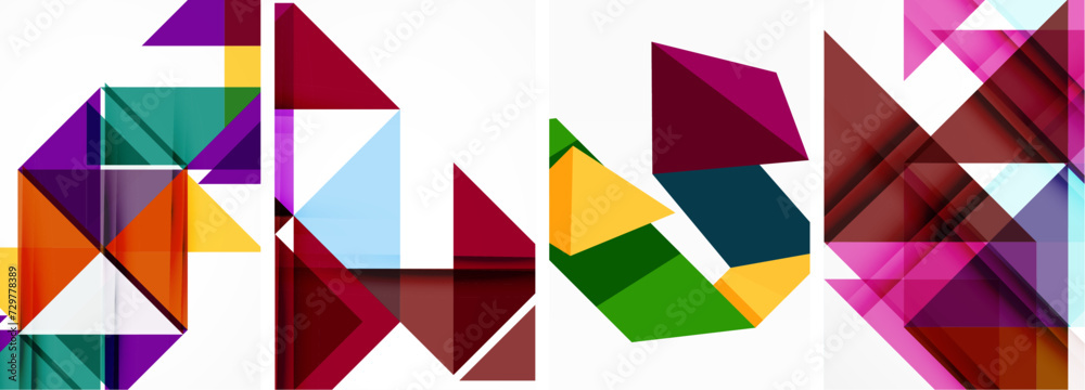 Triangle poster set for wallpaper, business card, cover, poster, banner, brochure, header, website Triangle poster set for wallpaper, business card, cover, poster, banner, brochure, header, website