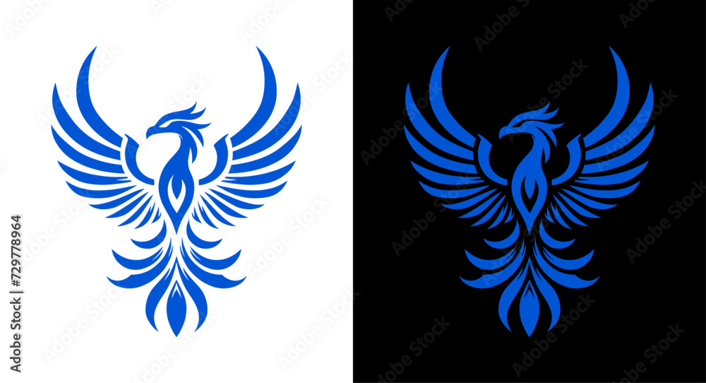 phoenix logo - blue - artwork 3