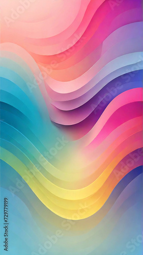 Abstract gradient gradation with soft colors