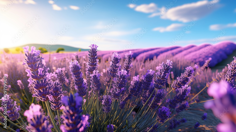 Lavender Fields in Focus: Capturing the Beauty of Nature with High-Resolution Landscape Photography