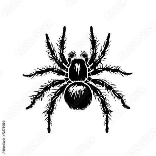 Tarantula Logo Monochrome Design Style