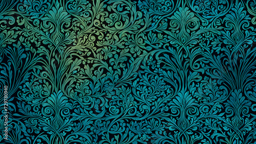 Obraz na płótnie Batik background digital illustration 