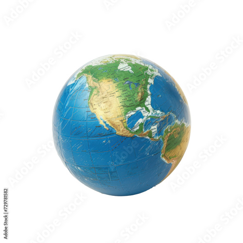 earth globe isolated on transparency background PNG