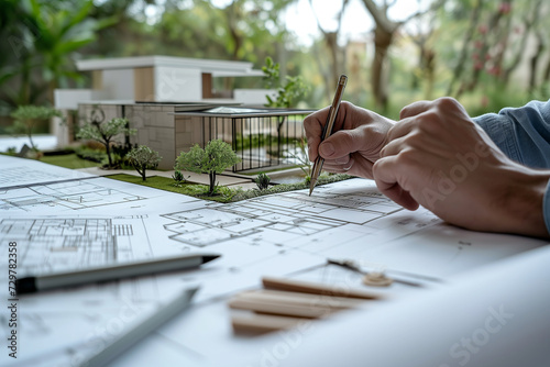 Architect's Blueprint: Crafting Dreams into Structure - A Visionary's Pen Transforms Ideas into the Framework of Home, Bridging Imagination and Reality with Precision and Purpose.