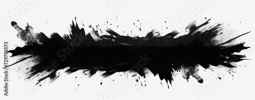 black splashed brushstroke