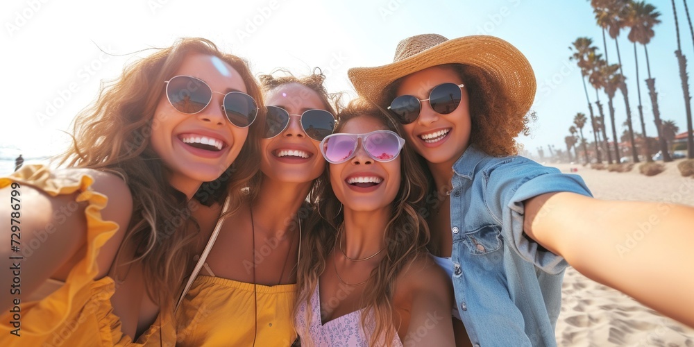 Happy young woman in vacation Happy young woman in vacation