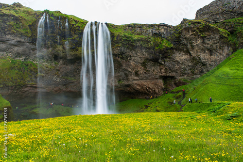 Tourism At Beautiful Waterfall