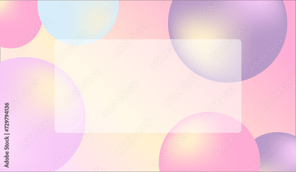 Abstract background, bubbles, pastel, gradient Abstract background, bubbles, pastel, gradient