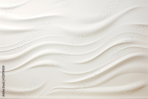 Abstract white background with smooth lines and waves. 3d render illustration