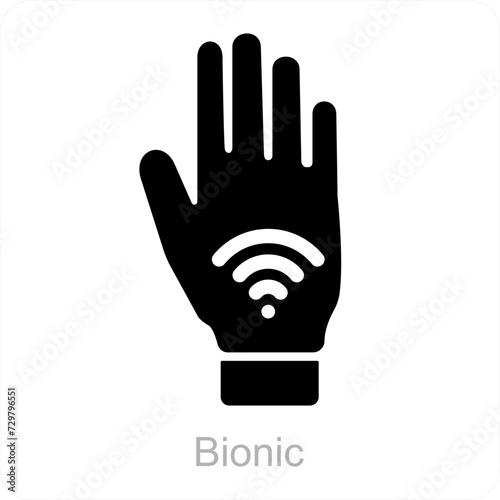 Bionic and artificial icon concept