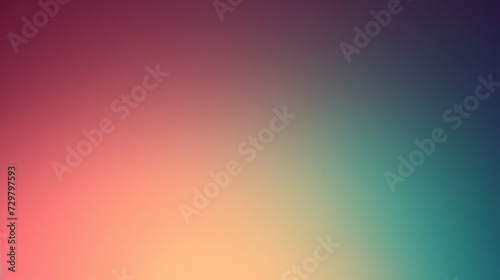 Gradient background from light aqua to dark maroon.