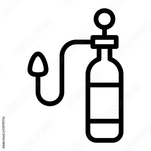 oxygen tank outline icon