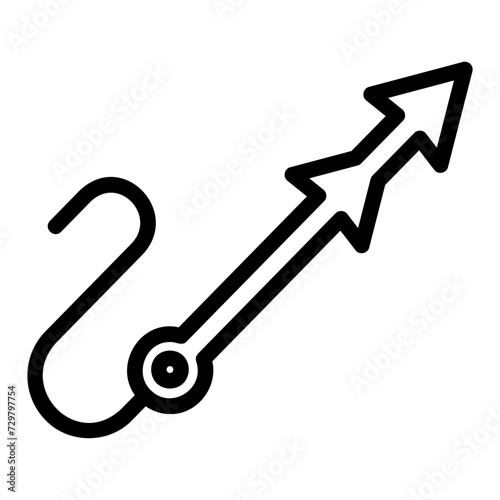 harpoon outline icon