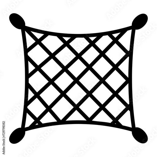 fishing net glyph icon