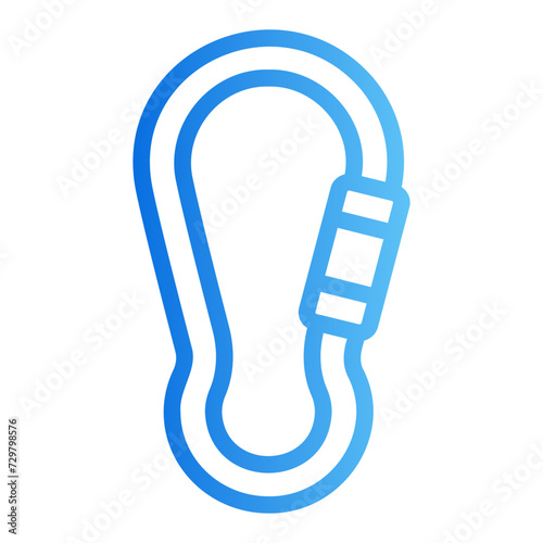 carabiner gradient icon