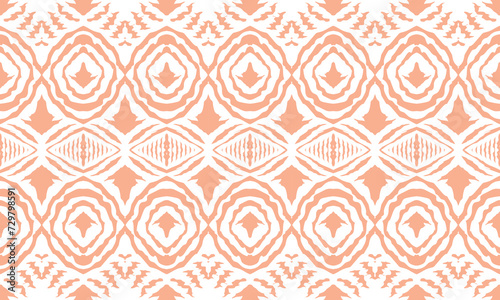 Ikat seamless pattern vector tie dye shibori.Design for background ,curtain, carpet, wallpaper, clothing, wrapping, Batik, vector illustration.