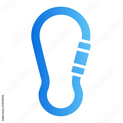 carabiner gradient icon