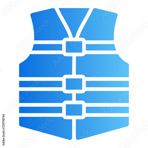life vest gradient icon