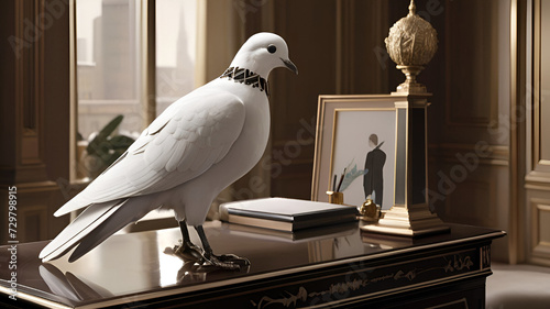 white dove in a cage