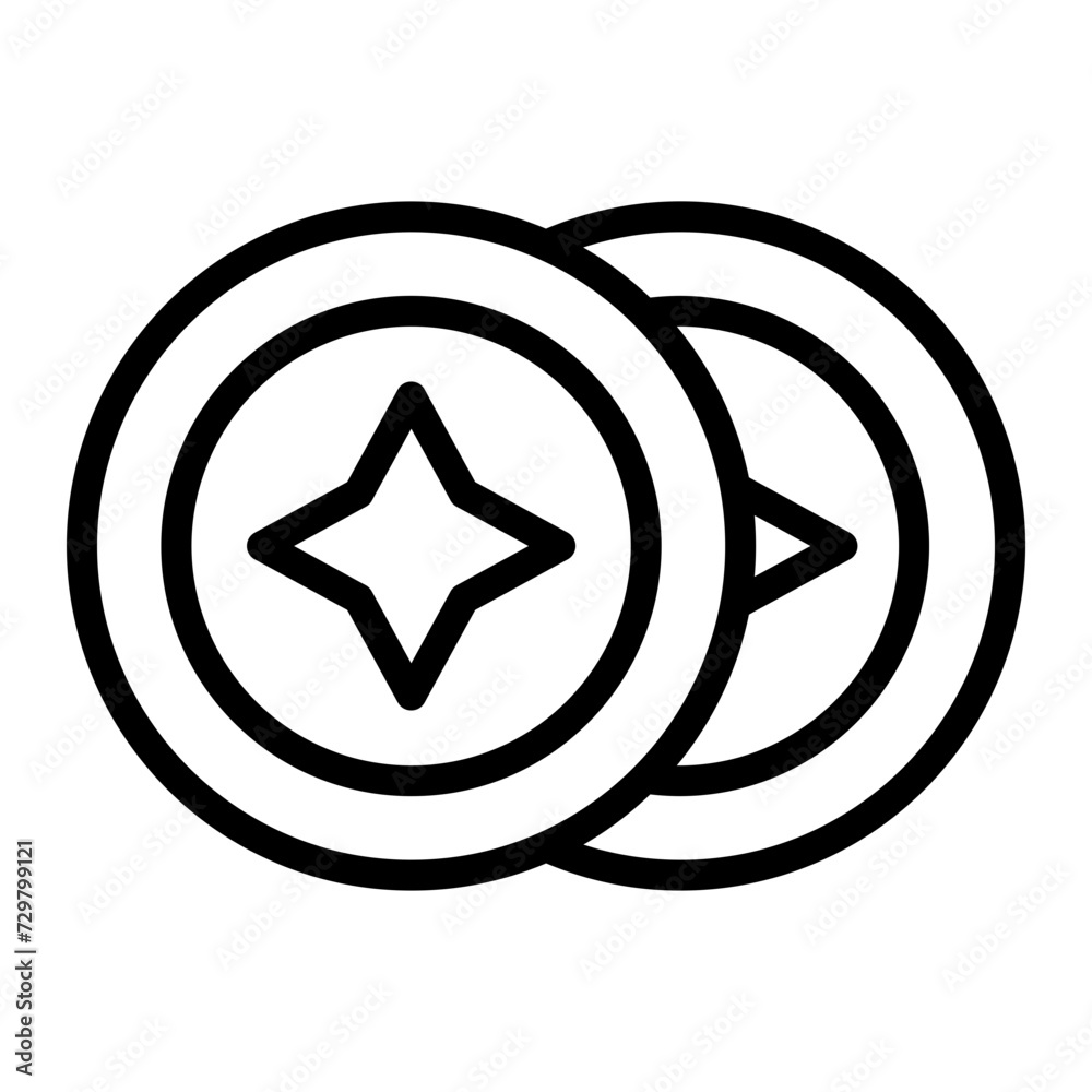Buttons Vector Line Icon