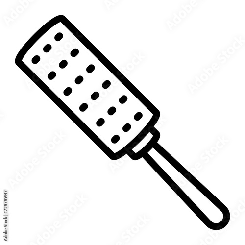 Lint Roller Vector Line Icon