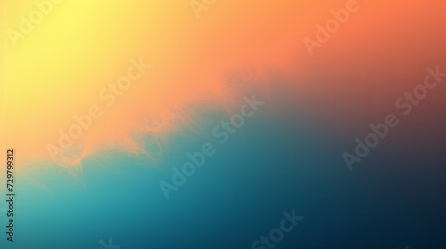 Gradient background from light orange to deep ocean.