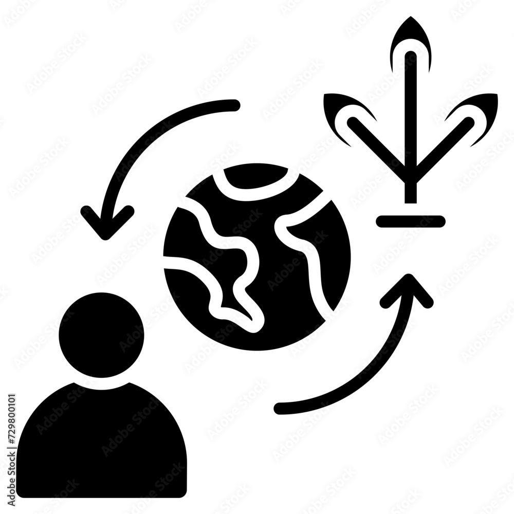 Symbiosis Glyph Icon