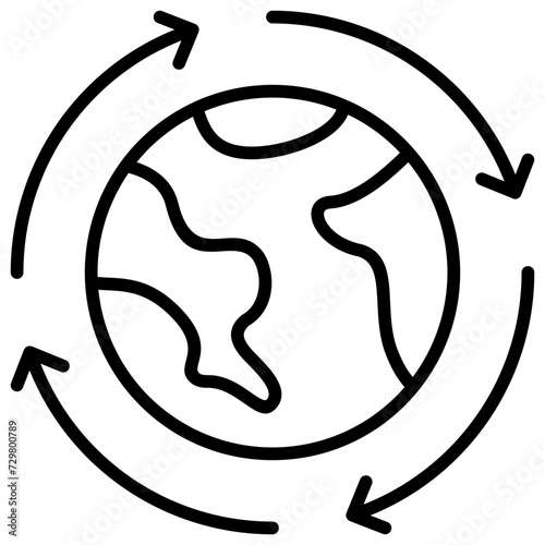 Ecosystem Outline Icon