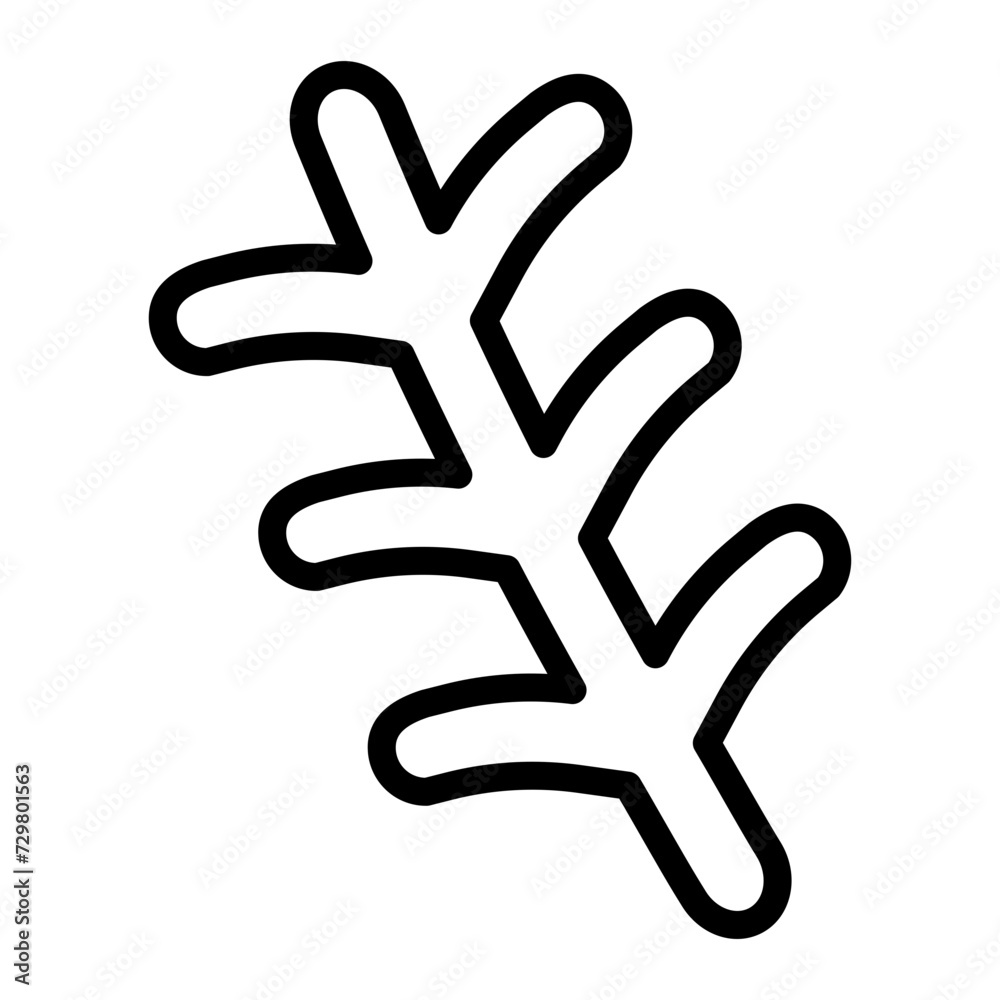 Rosemary Vector Line Icon Rosemary Vector Line Icon